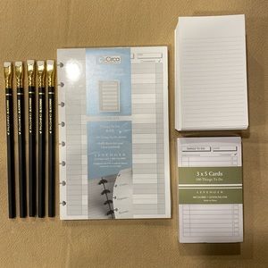 Levenger Circa Items and Blackwing Pencils